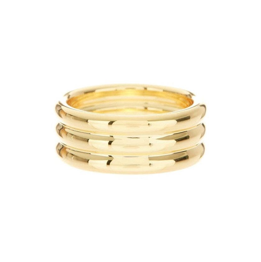 Ridged Band Ring - Gold