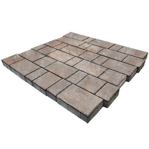 Тротуарная плитка Бергамо Colormix Берилл, 40 мм, гладкая