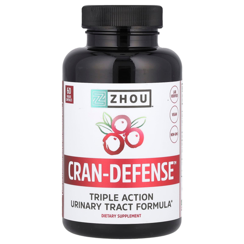 Zhou Nutrition, Cran-Defense ™, 60 растительных капсул