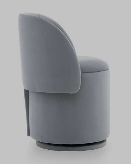 Пуф Gong со складной спинкой и ящиком, серый велюр