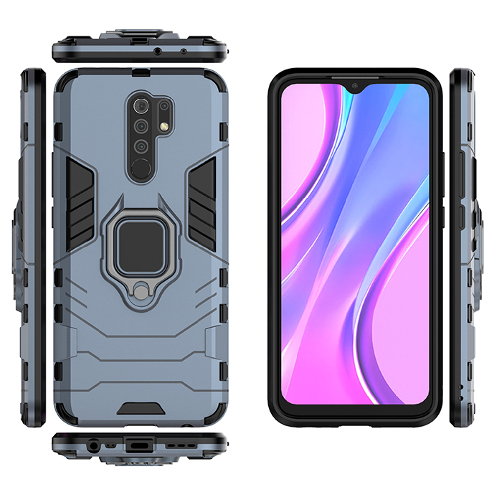 Противоударный чехол с кольцом Panther Case для Xiaomi Redmi 9