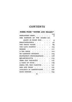 The Hunting of the Snark and Other Poems and Verses | Lewis Carroll