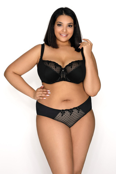 Бюстгальтер M-3136-21 Melanie Czarny-Bezowy MAT