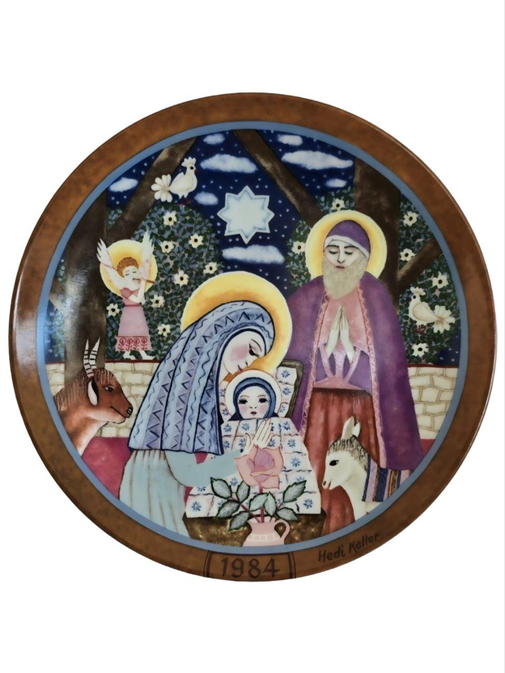 Тарелка декоративная "Рождение Христа" Königszelt Bavaria