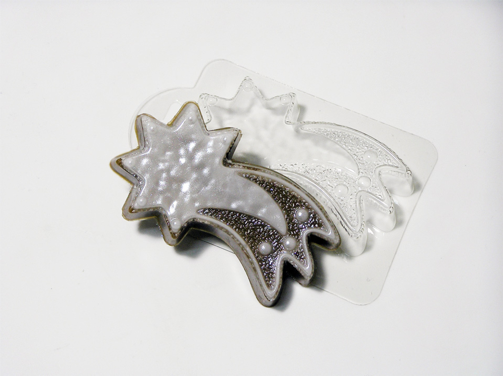 Пластиковая форма для шоколада "Падающая звезда"