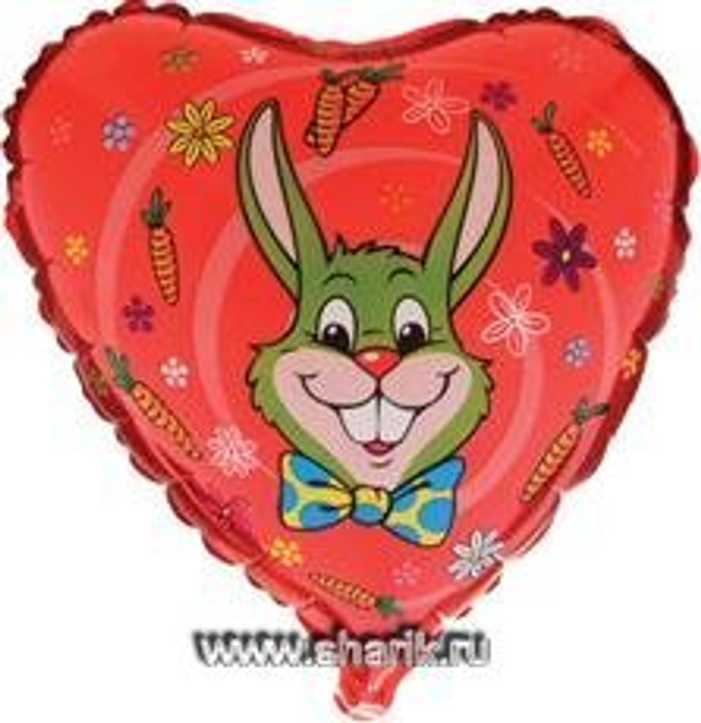 Ф 18" Сердце Заяц