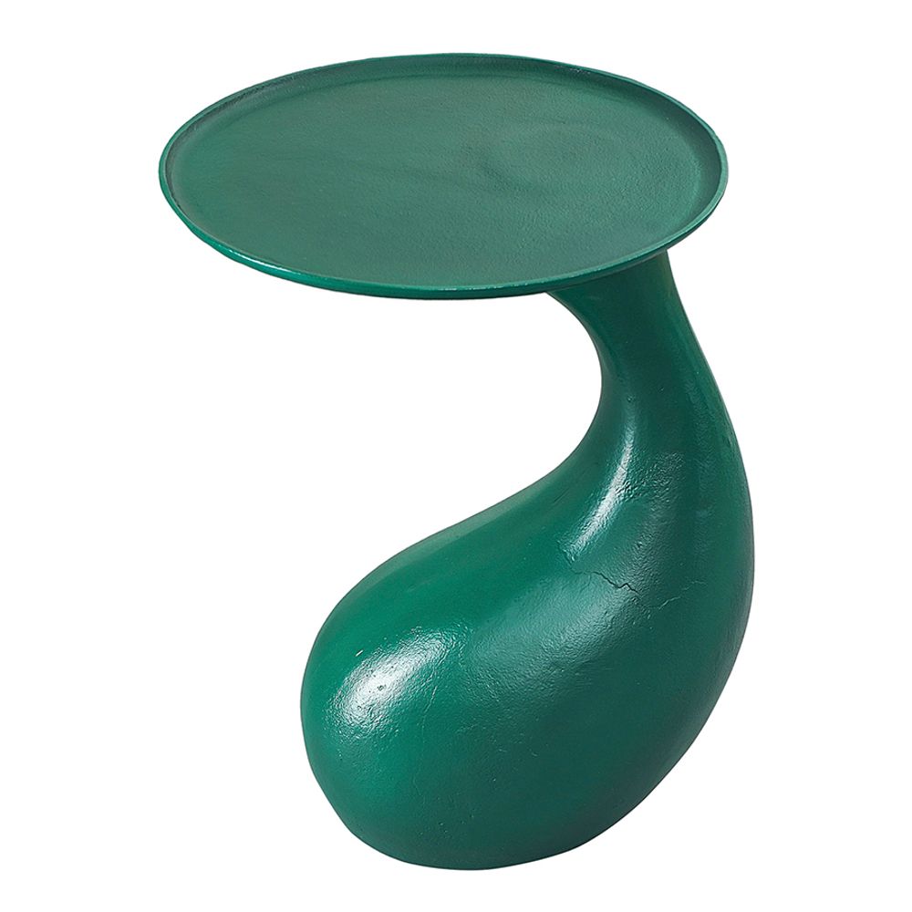 Столик приставной Tiu, Ø36 см, зеленый