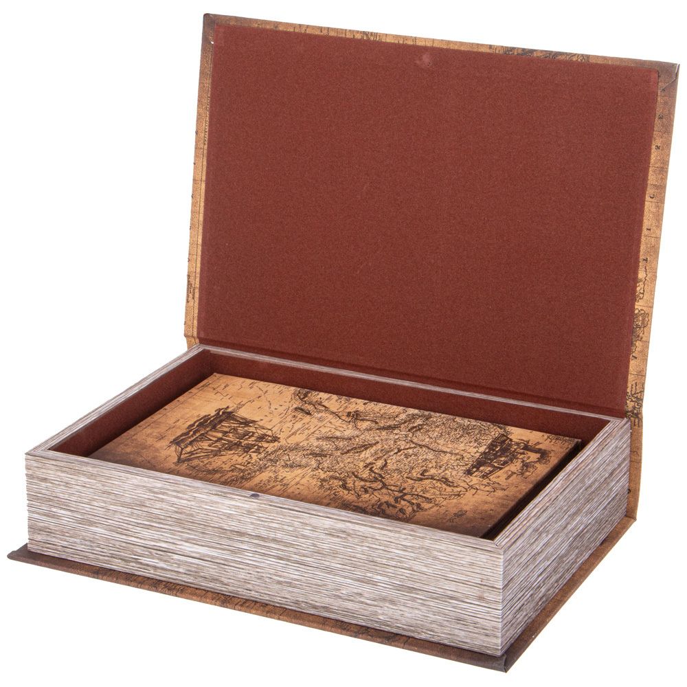 НАБОР ШКАТУЛОК-КНИЖЕК ИЗ 2-Х ШТ. 30Х21Х7/24Х16Х5 СМ