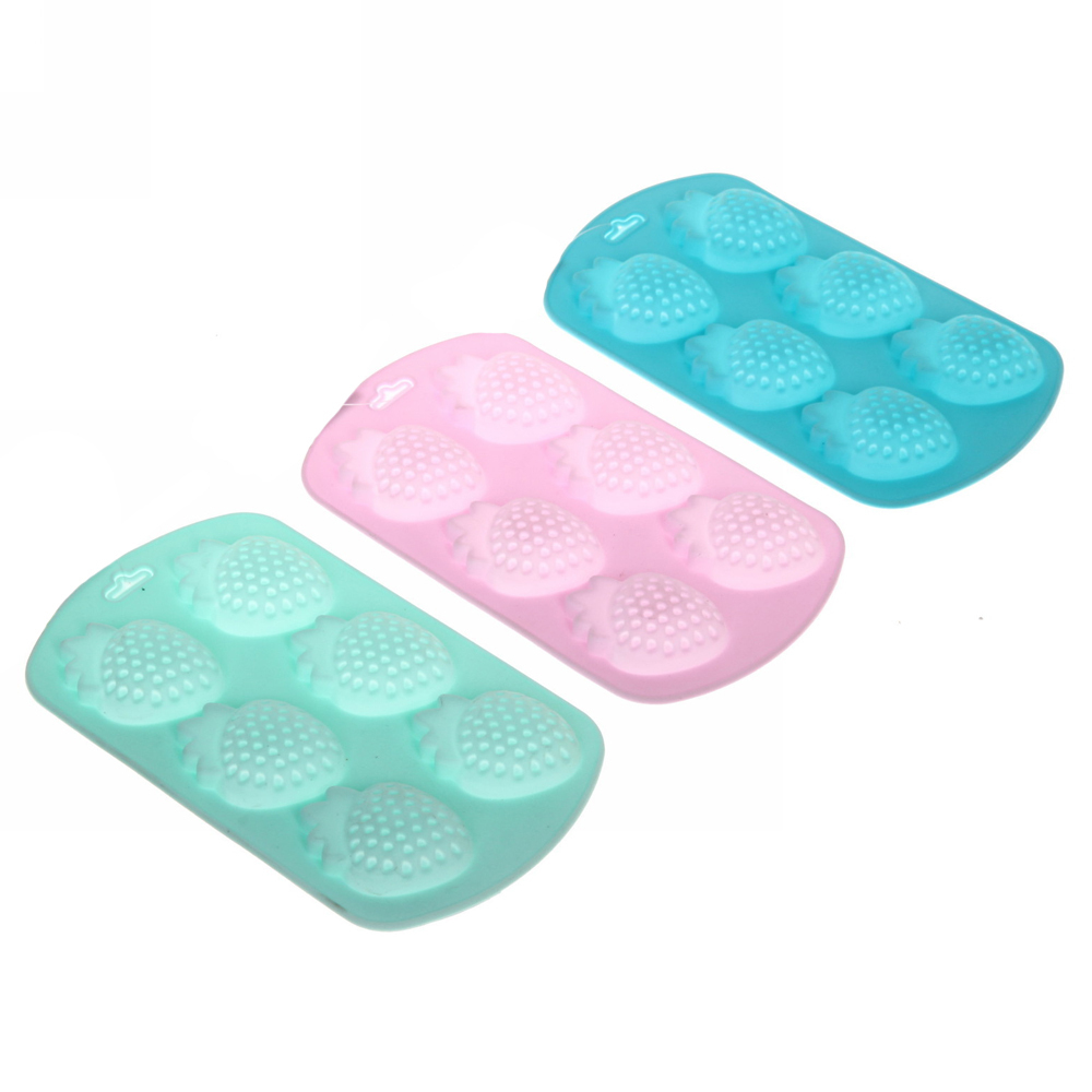 Форма для льда силиконовая "Клубнички" 19*11см