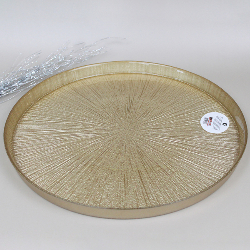 Тарелка 28см «Золотая кувшинка»