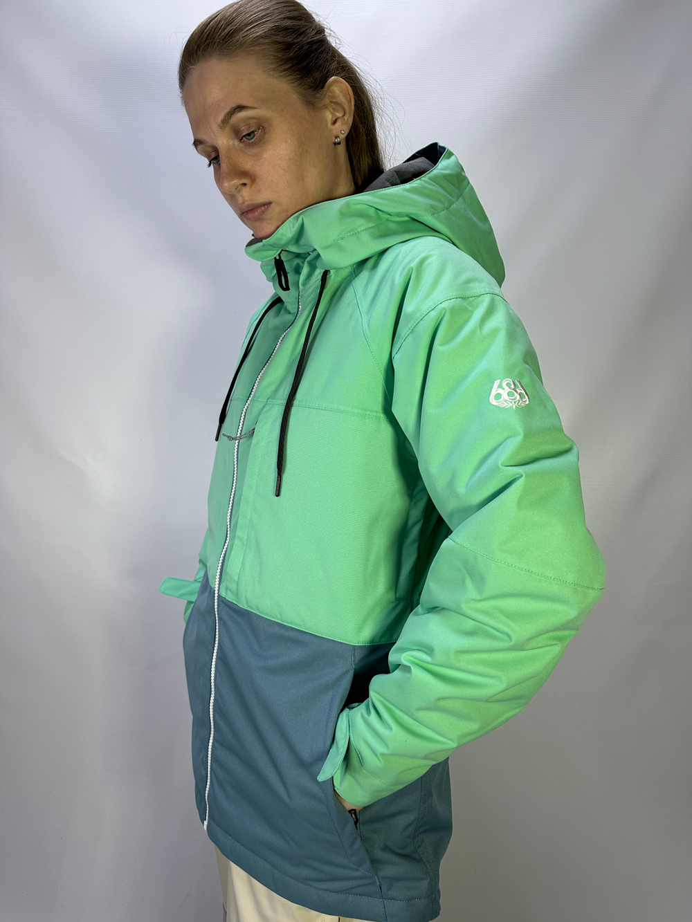 686 Куртка Женская WMNS ATHENA JACKET (FW24) (SPEARMINT COLORBLOCK)