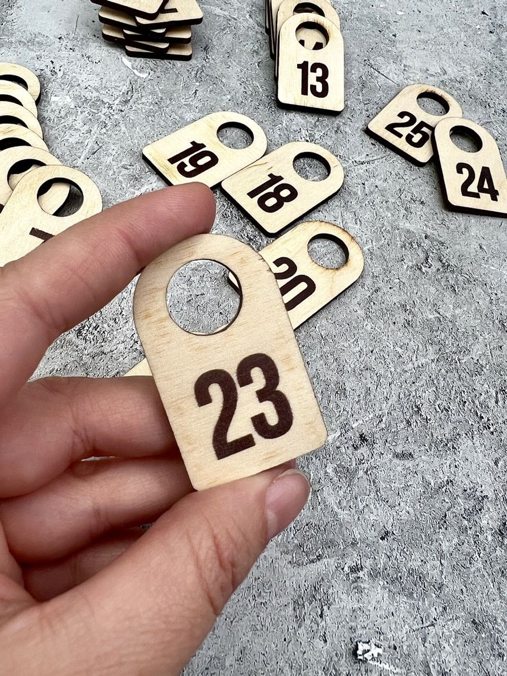 Номерки гардеробные набор 100 штук