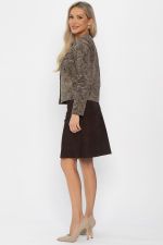 Костюм с юбкой Мэдди (коричневый) К14340-10М LT Collection