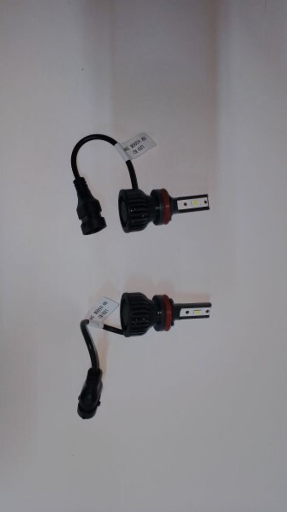 Лампа H8 12V LED 60W/3000LM 6500K 2 шт (со встр. вентилятором) (КurumaKit)