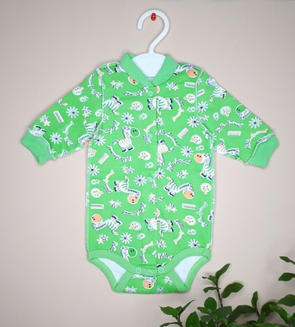 Боди Зебра (зелёный)