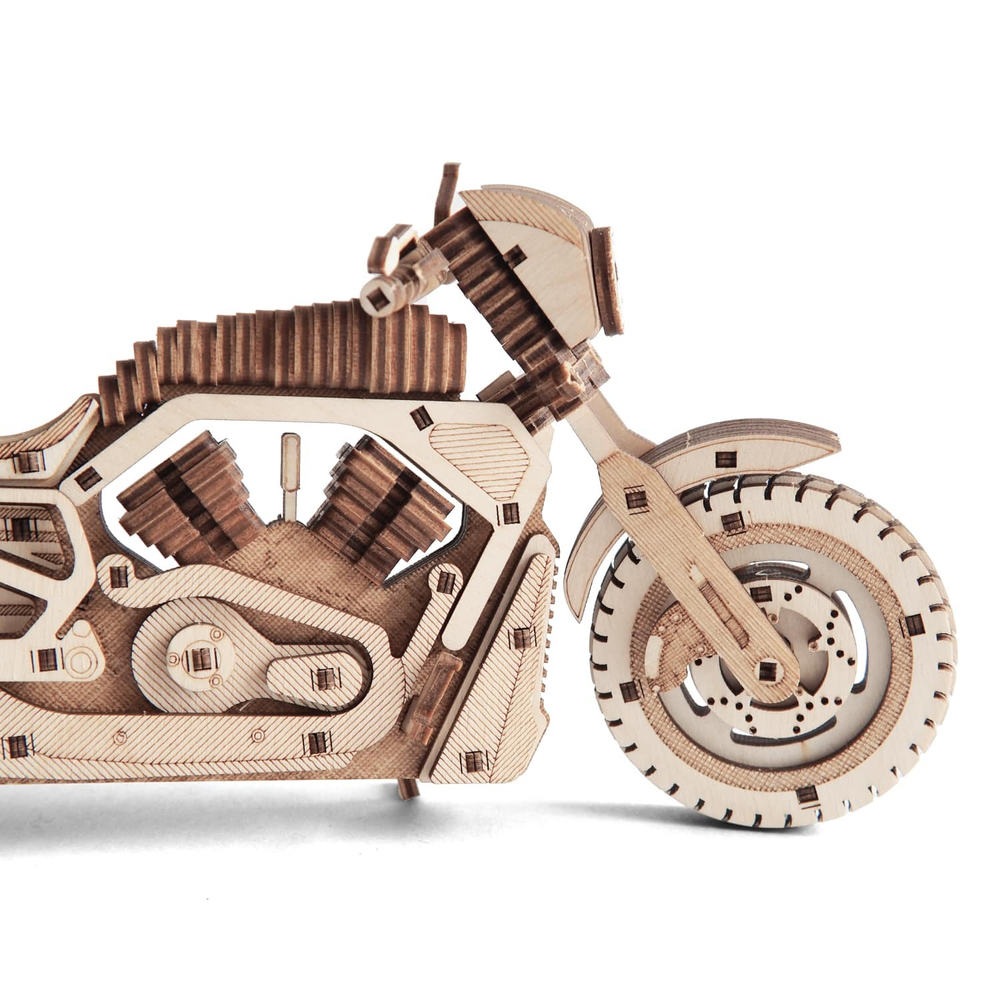 Деревянный конструктор Мотоцикл Гроза дорог (DROVO)