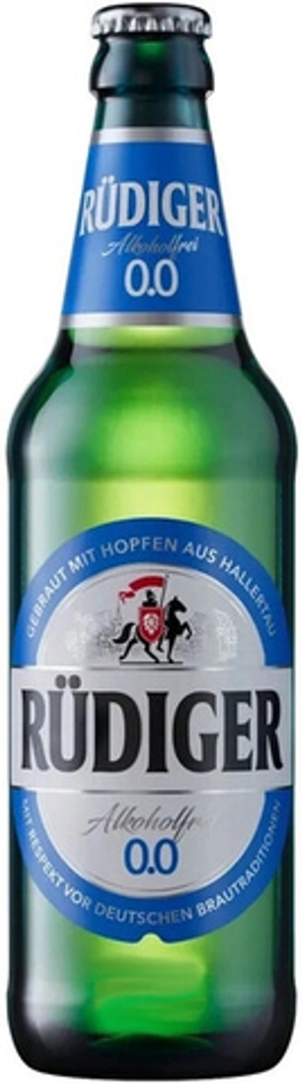Пиво Рюдигер 0.0 Безалкогольное / Rudiger 0.0 Non Alcoholic 0.45 - стекло