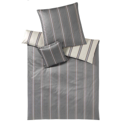 Постельное белье 2 спальное Elegante Cascade серое без простыни Германия