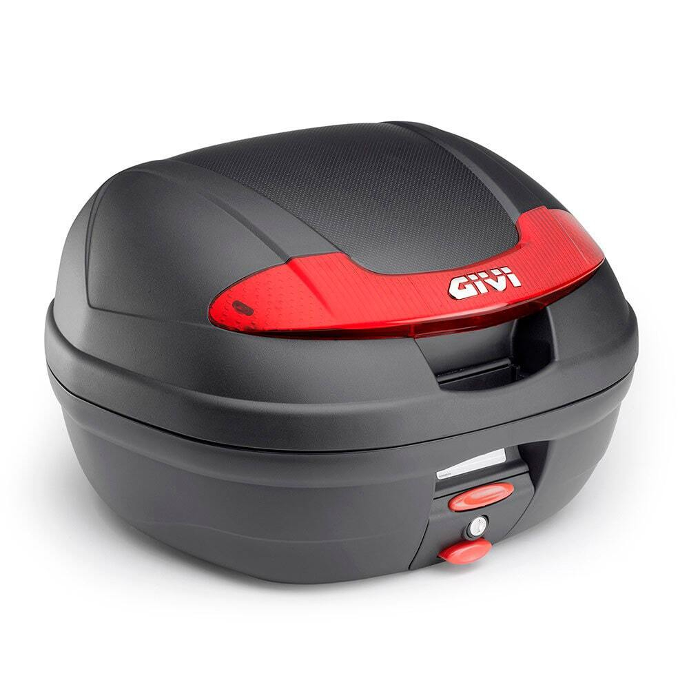 GIVI Мотокофр для мотошлема MONOLOCK 34 л. E340N пластиковый черно-красный
