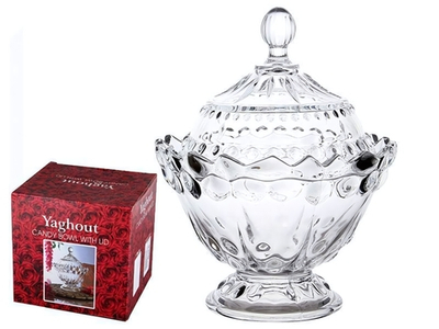 Ваза 17см с крышкой "Yaghout"