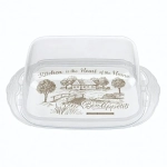 Масленка с декором 18,9*11*6,9см