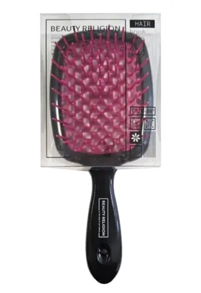 [BEAUTY RELIGION] Расческа для волос чёрный/розовый Superbrush the Original Italian Design, 1 шт