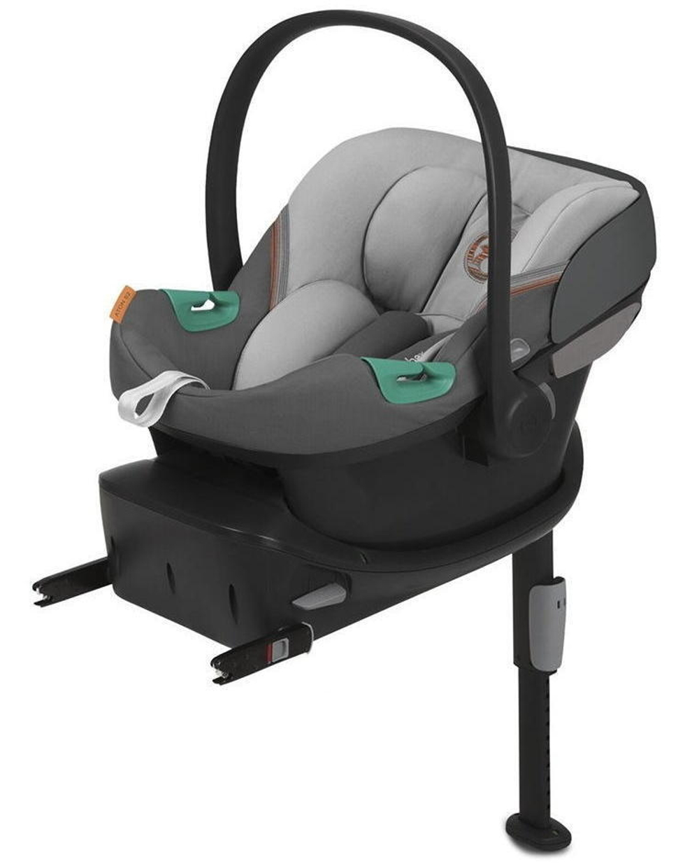 Коляска Cybex Talos S Lux BLK complete Aton S2 Lava Grey Base One 4 в 1 Moon Black с дождевиками