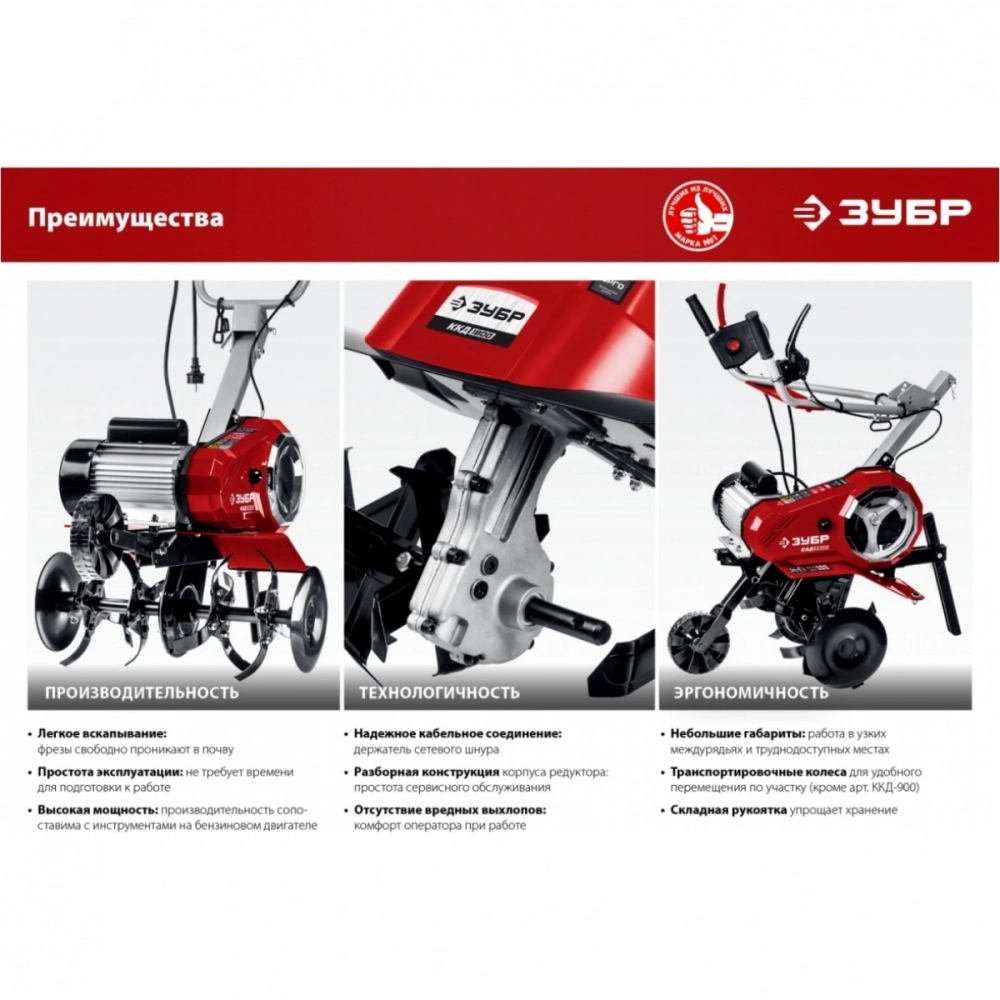 Культиватор Зубр КАД-2500