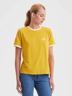 Женская футболка с вышивкой "Домик" - folly dot.