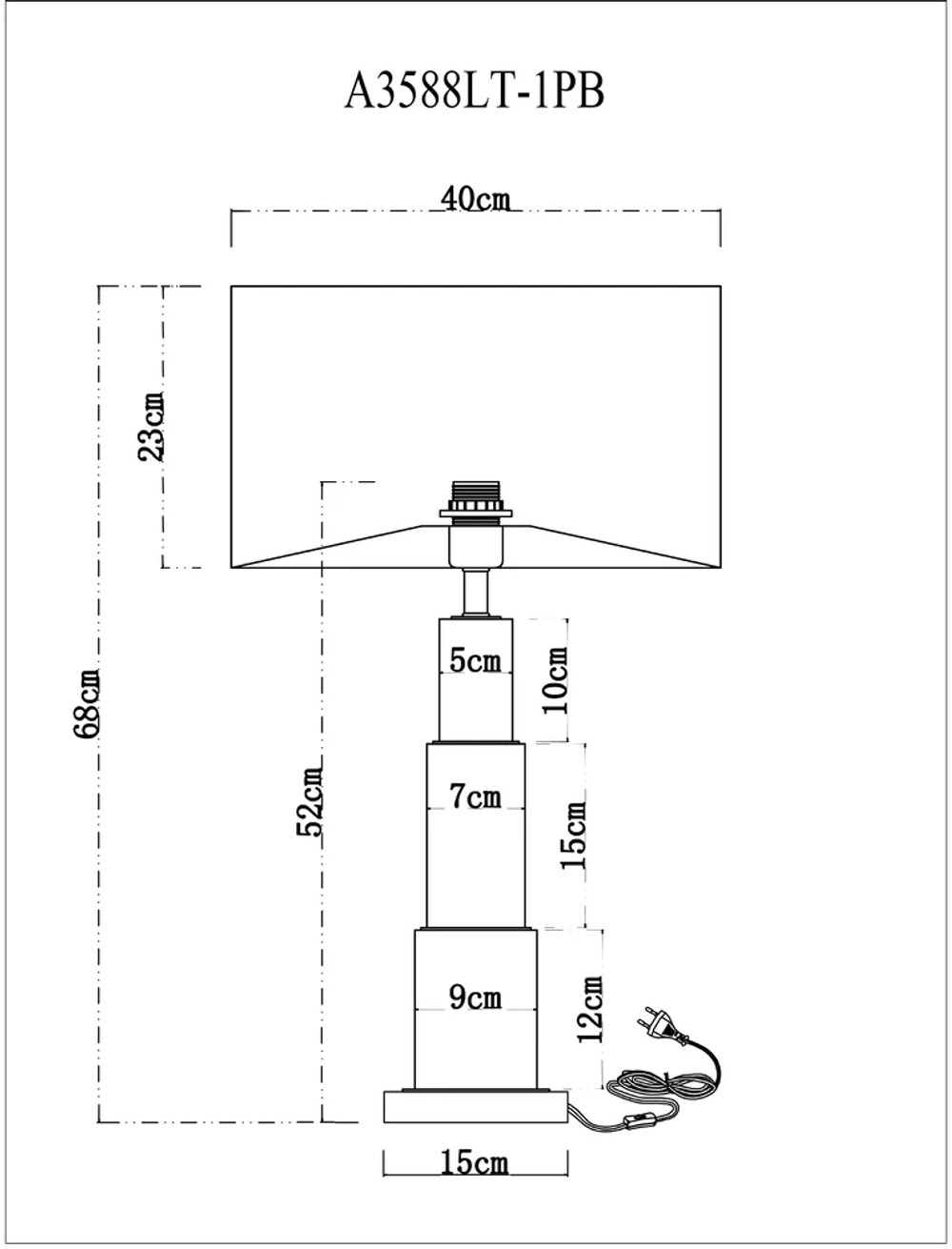 Декоративная настольная лампа Arte Lamp RAMADA A3588LT-1PB