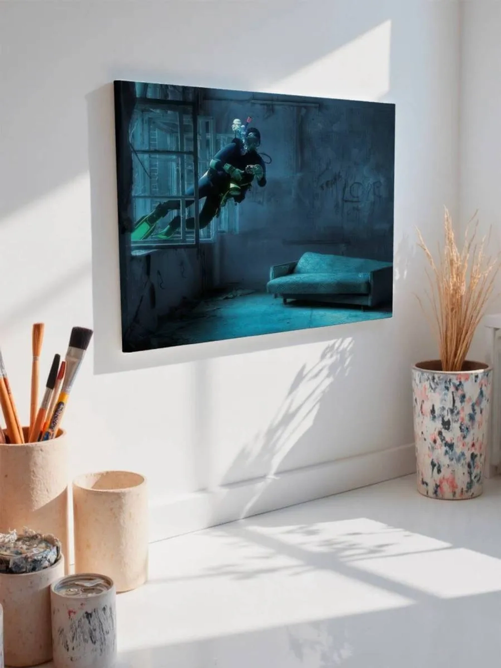 Картина на стену 40 X 50 Водолаз