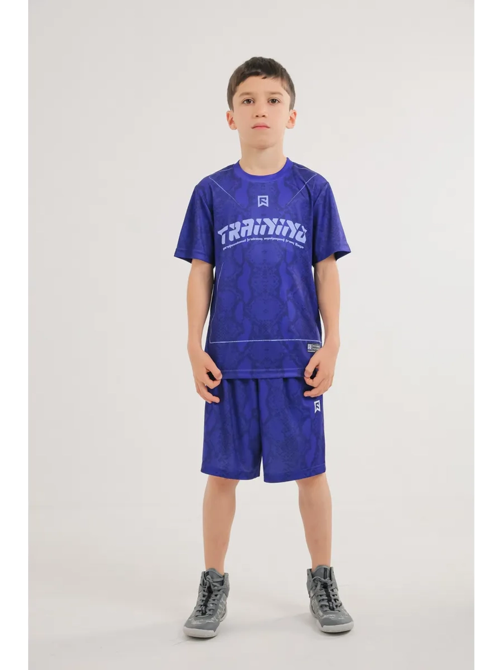 Детский спортивный костюм шорты и футболка для тренировок