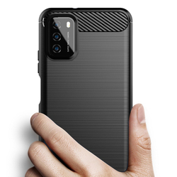 Мягкий защитный чехол на Xiaomi Poco M3, серия Carbon от Caseport