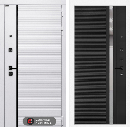 Роял 31 чёрный кварц с зеркальной всавкой