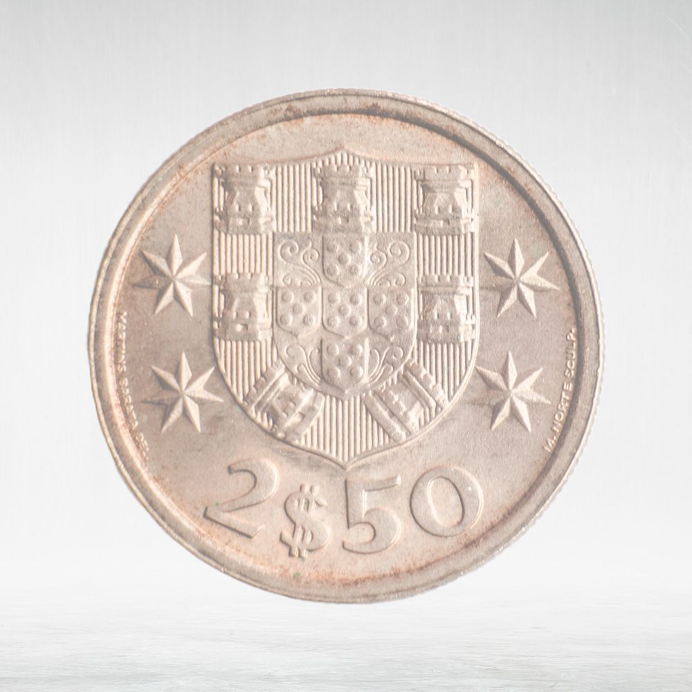 Portugal, 2.50 Escudos, 1975, XF