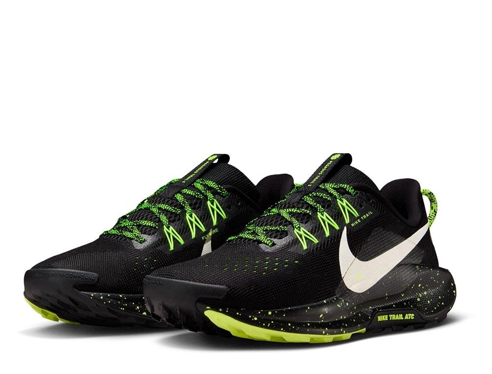 Кроссовки для бега мужские Nike ReactX Pegasus Trail 5 M Черно-Зеленые