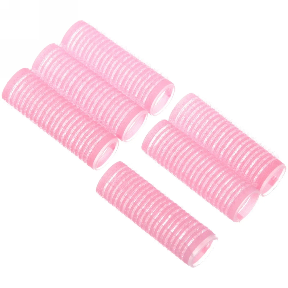 Бигуди липучки, 6шт., однотонные, цвет микс, d-2см