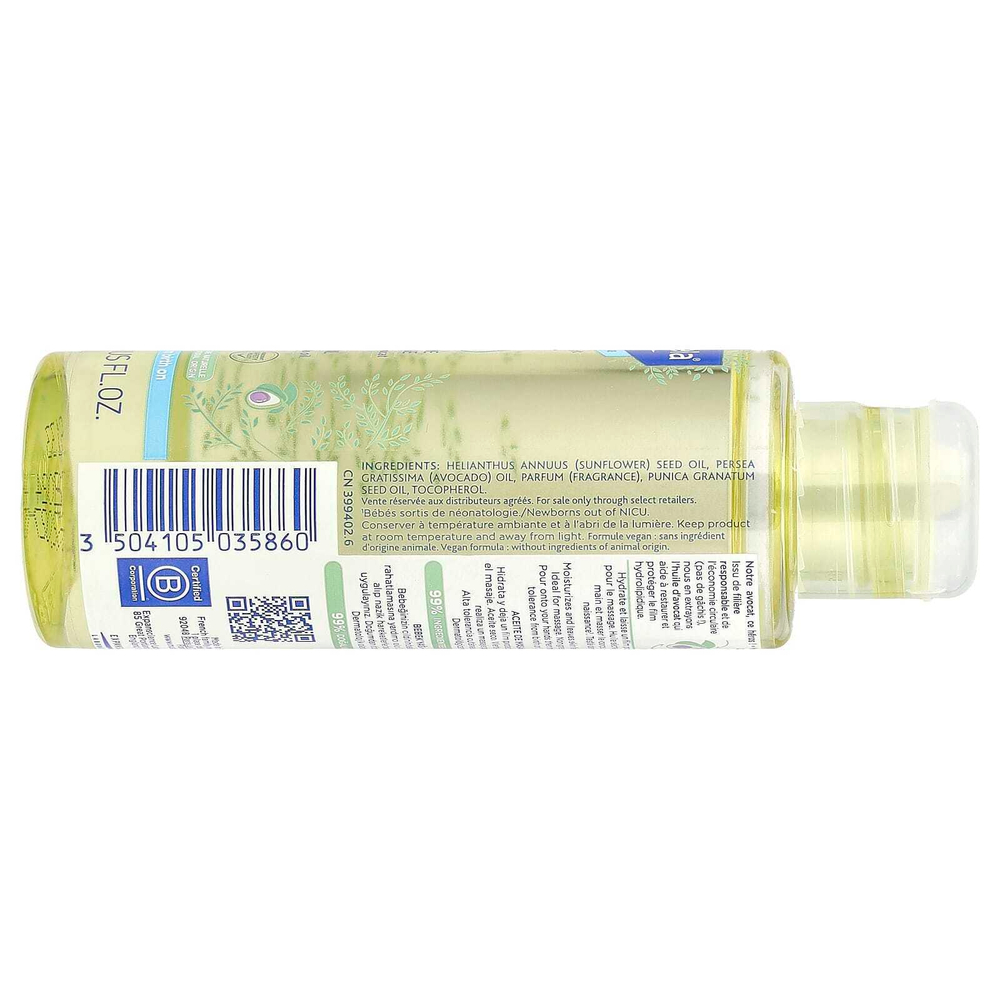 Mustela, Детское масло с маслом авокадо, 3,38 жидких унций (100 мл)
