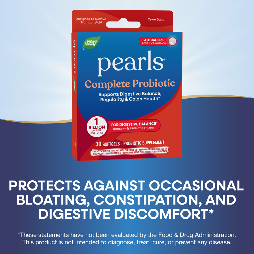 Nature's Way, Pearls®, комплекс пробиотиков, 1 млрд КОЕ, 30 капсул