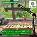 Система выращивания с профессиональной фитолампой АГРОЛО Максимальная, Настольная садовая ферма, Гидропоника