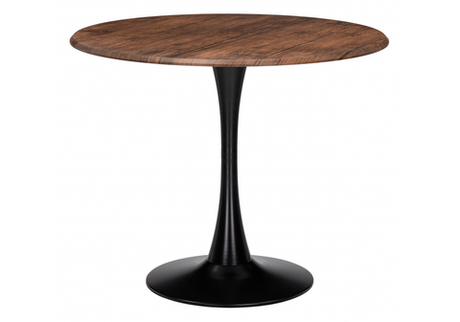 Стол деревянный Woodville Тулип 90х73 орех кантри, черный, ножки черные