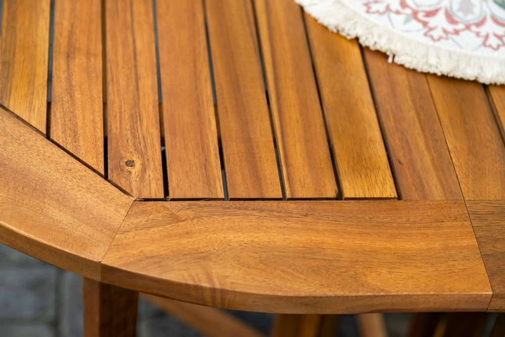 Стол из акации Joygarden КАРО овальный складной, коричневый