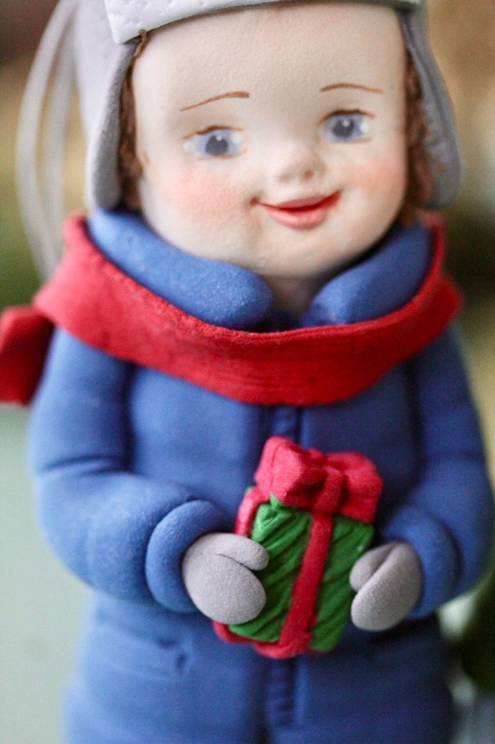 Молд силиконовый "Новогодняя открытка" / Форма 3D Санта Клаус, олень, имбирный человечек / для мыла, воска, глины, самозатвердевающих масс