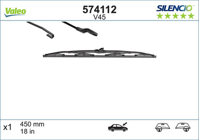 VALEO - 574112-VAL - Wiper Blade - Povrat artikla narucenog iz Njemacke nije moguc.
