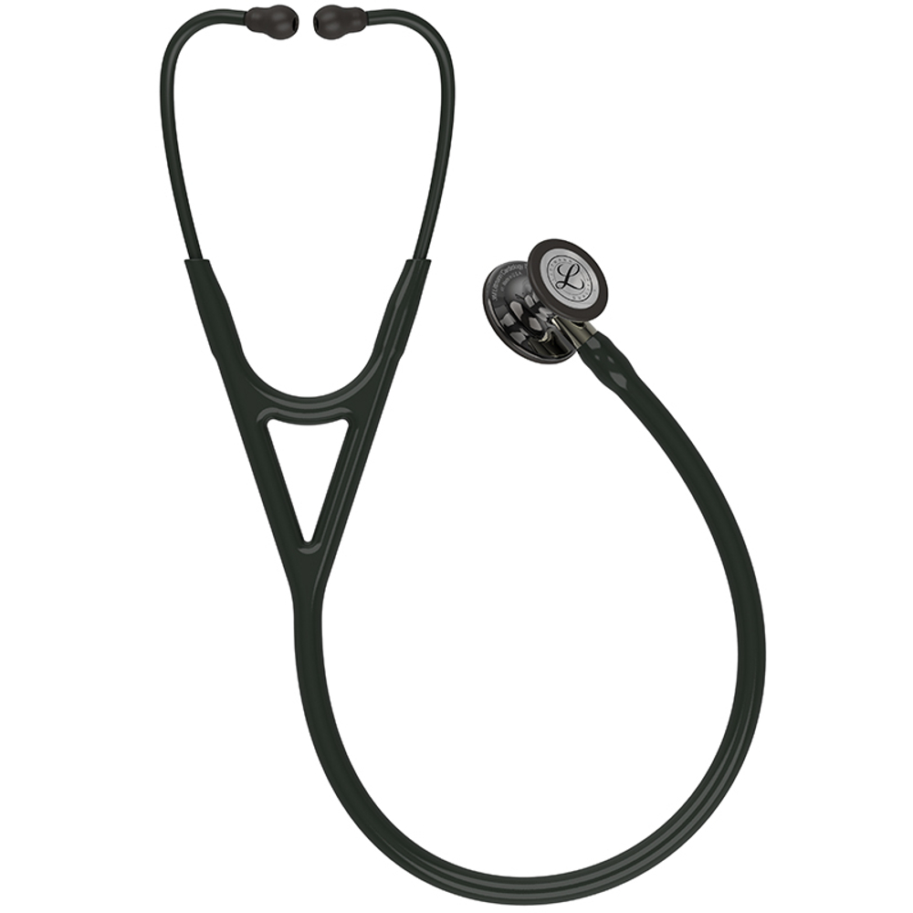 Стетоскоп Littmann Cardiology IV, черный, дымчатая акустическая головка, ствол цвета шампанское (6204)