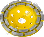 STAYER Double d 125 мм, Двухрядная алмазная шлифовальная чашка (33381-125)