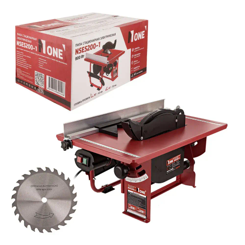 Пила стационарная электрическая NSES200 - 1900Вт, 200мм диск, гл. проп. 90-45мм