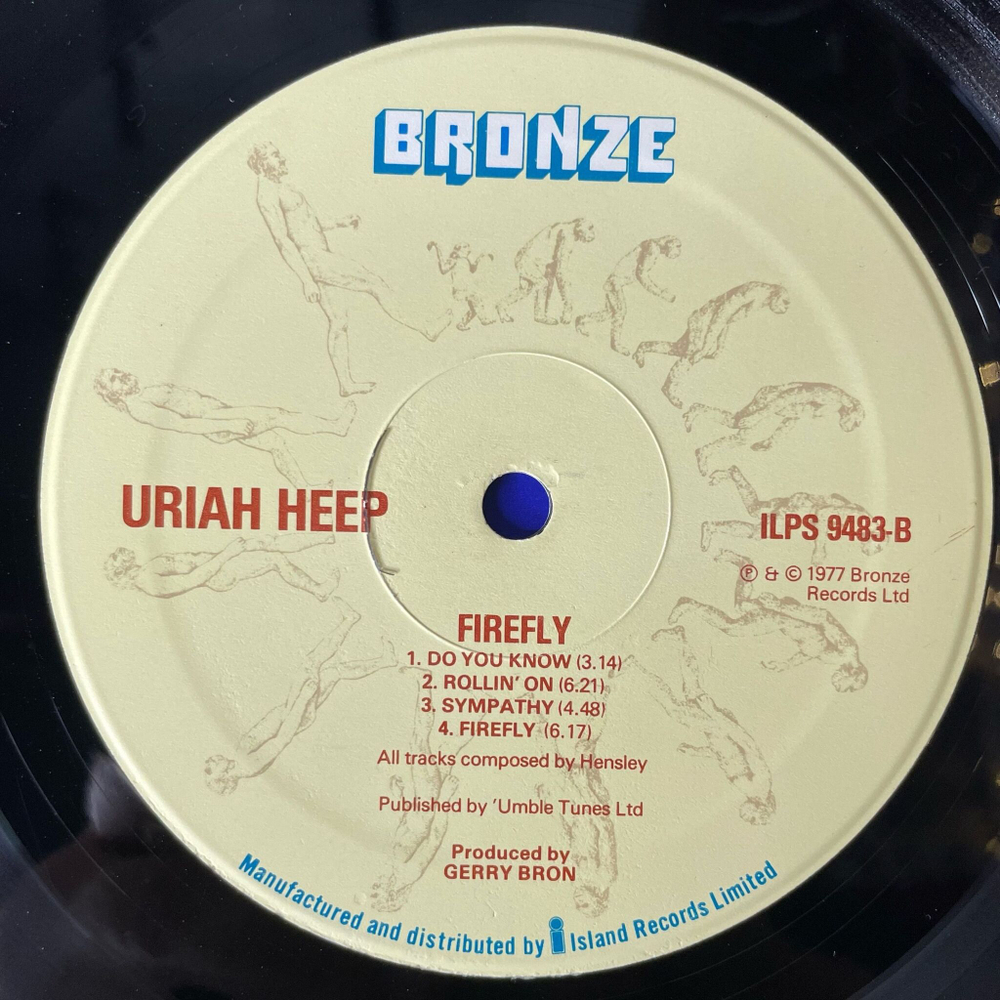 Винтажная виниловая пластинка LP Uriah Heep Firefly (UK 1977) The Hanging Tree