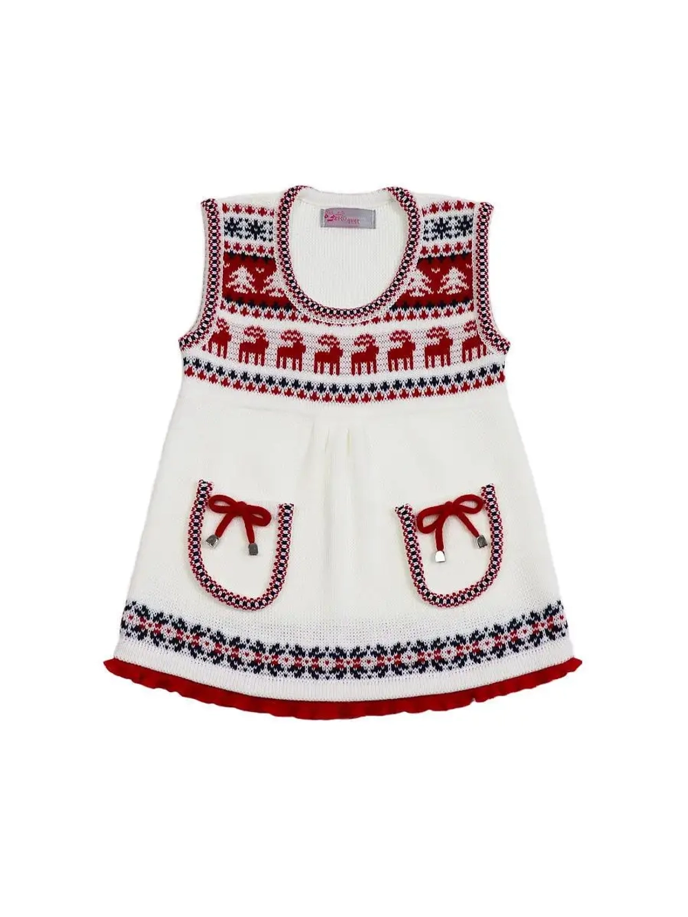 Сарафан вязаный для девочки