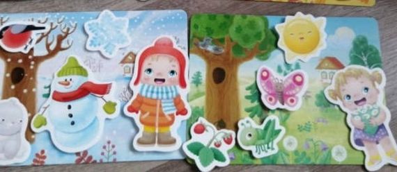 Пластик на липучках &quot;Времена года&quot;